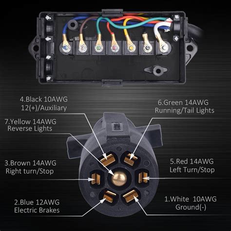 4 wire trailer junction box|semi trailer wiring junction box.